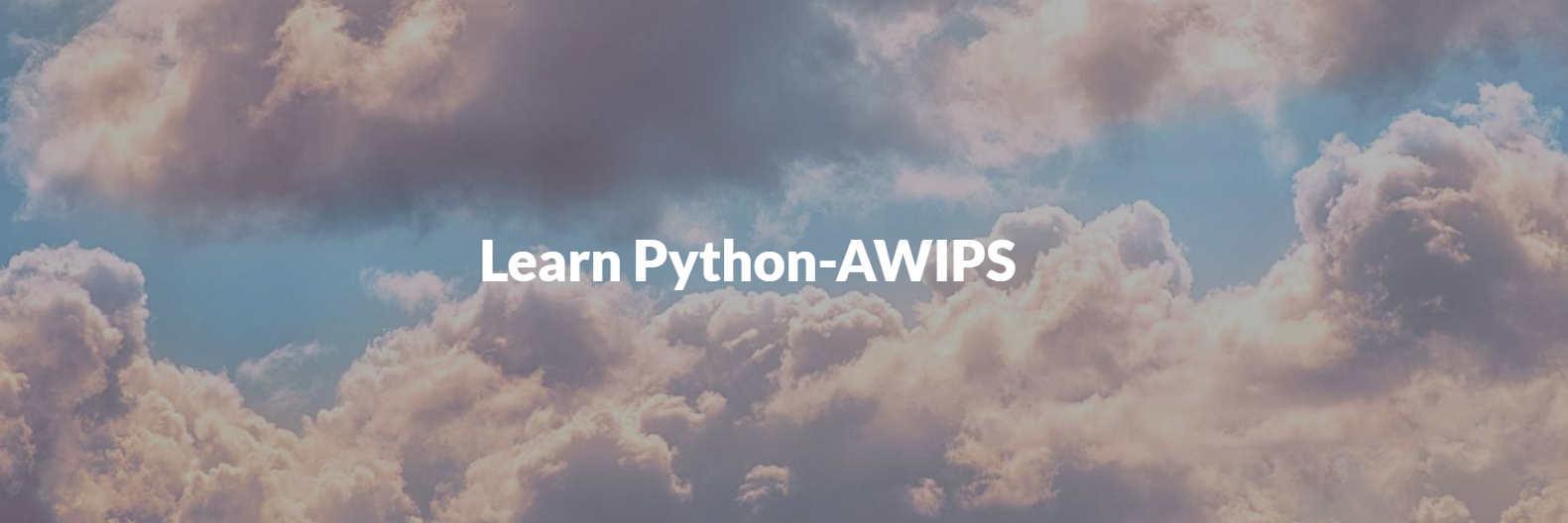 Learn Python-AWIPS Banner