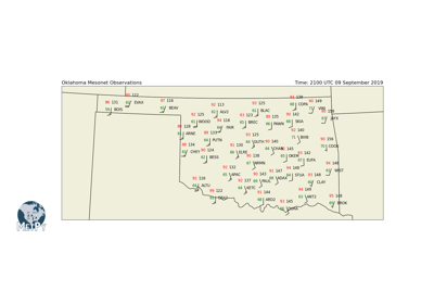 Mesonet Station Plot