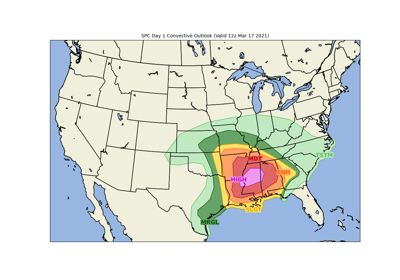 NOAA SPC Convective Outlook